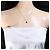 Autre Marque 18K Gelbgoldhalskette mit Granat und Diamant Golden - Ansicht 5