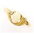 Autre Marque 18K Gelbgold-Ring mit Opal und Diamant Golden