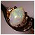 Autre Marque 18K Gelbgold-Ring mit Opal und Diamant Golden - Ansicht 2