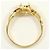 Autre Marque 18K Gelbgold-Ring mit Opal und Diamant Golden - Ansicht 3