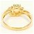 Autre Marque 18K Gelbgold-Ring mit Opal und Diamant Golden - Ansicht 4