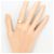 Autre Marque 18K Gelbgold-Ring mit Opal und Diamant Golden - Ansicht 6