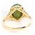 Autre Marque 10K Gelbgold-Ring mit Katzenaugenstein Golden - Ansicht 3