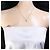 Autre Marque Collana in oro bianco 14K K14 con diamante D'oro - vista 5