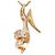 Autre Marque Collana in oro rosa 14K con diamante D'oro
