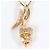 Autre Marque Collana in oro rosa 14K con diamante D'oro - vista 3