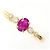 Autre Marque 10K Gelbgoldring mit Rubin und Diamant Golden