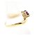 Autre Marque 18K Platin- und Gelbgold-Ring Golden - Ansicht 2
