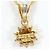Autre Marque Collana in platino PT900 e oro giallo 18K con diamante D'oro - vista 3