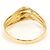 Autre Marque 18K Gelbgold- und Platin-Ring mit Diamant Golden - Ansicht 3