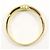 Autre Marque Eleganter Multi-Metall-Diamantring Golden - Ansicht 2