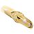 Autre Marque 18K Gelbgold- und Platin-Ring mit Diamant Golden