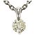 Autre Marque Collana in platino e diamanti con diamante giallo