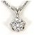 Autre Marque Platin-Halskette mit Diamant