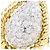 Autre Marque Platin- und Gelbgold-Diamantring Golden - Ansicht 2