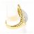 Autre Marque Platin- und Gelbgold-Diamantring Golden - Ansicht 3