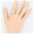 Autre Marque Platin- und Gelbgold-Diamantring Golden - Ansicht 6