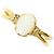 Autre Marque 18K Gelbgold-Ring mit Opal und Diamant Golden