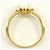 Autre Marque 18K Gelbgold-Ring mit Opal und Diamant Golden - Ansicht 3