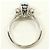 Autre Marque Platinring mit Opal und Diamanten - Ansicht 3