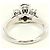 Autre Marque Platinring mit Opal und Diamanten - Ansicht 4