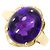 Autre Marque 18K Gelbgold-Ring mit Amethyst Golden