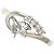 Autre Marque PT900 Platinring mit Diamant