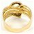 Autre Marque Eleganter 18K Gelbgold- und Platin-Ring Golden - Ansicht 4