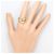 Autre Marque Eleganter 18K Gelbgold- und Platin-Ring Golden - Ansicht 6