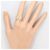 Autre Marque 18K Gold- und Platin-Diamantring Golden - Ansicht 6