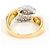 Autre Marque Anello a fascia in platino PT900 e oro giallo 18K D'oro - vista 4