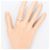 Autre Marque PT900 Platinring mit Diamant - Ansicht 6