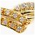 Autre Marque 18K Gelbgold-Ring mit Diamant Golden - Ansicht 2