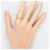 Autre Marque 18K Gelbgold-Ring mit Diamant Golden - Ansicht 7