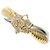 Autre Marque Platin- und Gelbgold-Diamantring Golden