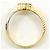 Autre Marque Platin- und Gelbgold-Diamantring Golden - Ansicht 3
