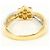 Autre Marque Platin- und Gelbgold-Diamantring Golden - Ansicht 4