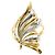Autre Marque PT900 Platin- und 18K Gelbgold-Ring mit Diamant Golden