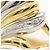 Autre Marque PT900 Platin- und 18K Gelbgold-Ring mit Diamant Golden - Ansicht 2