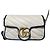 Gucci GG Marmont Super Mini Borsa a Tracolla Bianco D'oro