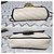 Gucci GG Marmont Super Mini Borsa a Tracolla Bianco D'oro - vista 7