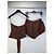 Autre Marque POSSE Conjunto Co-ord de lunares marrones en Tencel y algodón Castaño - vista 5