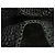 Anine Bing Borsa Hobo Leah Large in Rafia Nera Nero - vista 6
