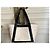Anine Bing Borsa Cara Toile Naturale Nero Beige - vista 2