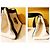 Anine Bing Borsa Cara Toile Naturale Nero Beige - vista 7