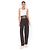 Alaïa Calça de cintura alta com cinto de couro Marrom - vista 6