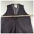 Top senza maniche nero trasparente con dettaglio fiocco Jil Sander - vista 3
