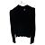 Top a maniche lunghe in viscosa nero Versace Jeans Couture