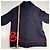 Dolce & Gabbana Cardigan mit Reißverschluss Navy Blau mit rotem Logo - Ansicht 7