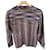 Missoni Strickpullover mit mehrfarbigen Streifen Blau Mehrfarben Beige Golden Lila